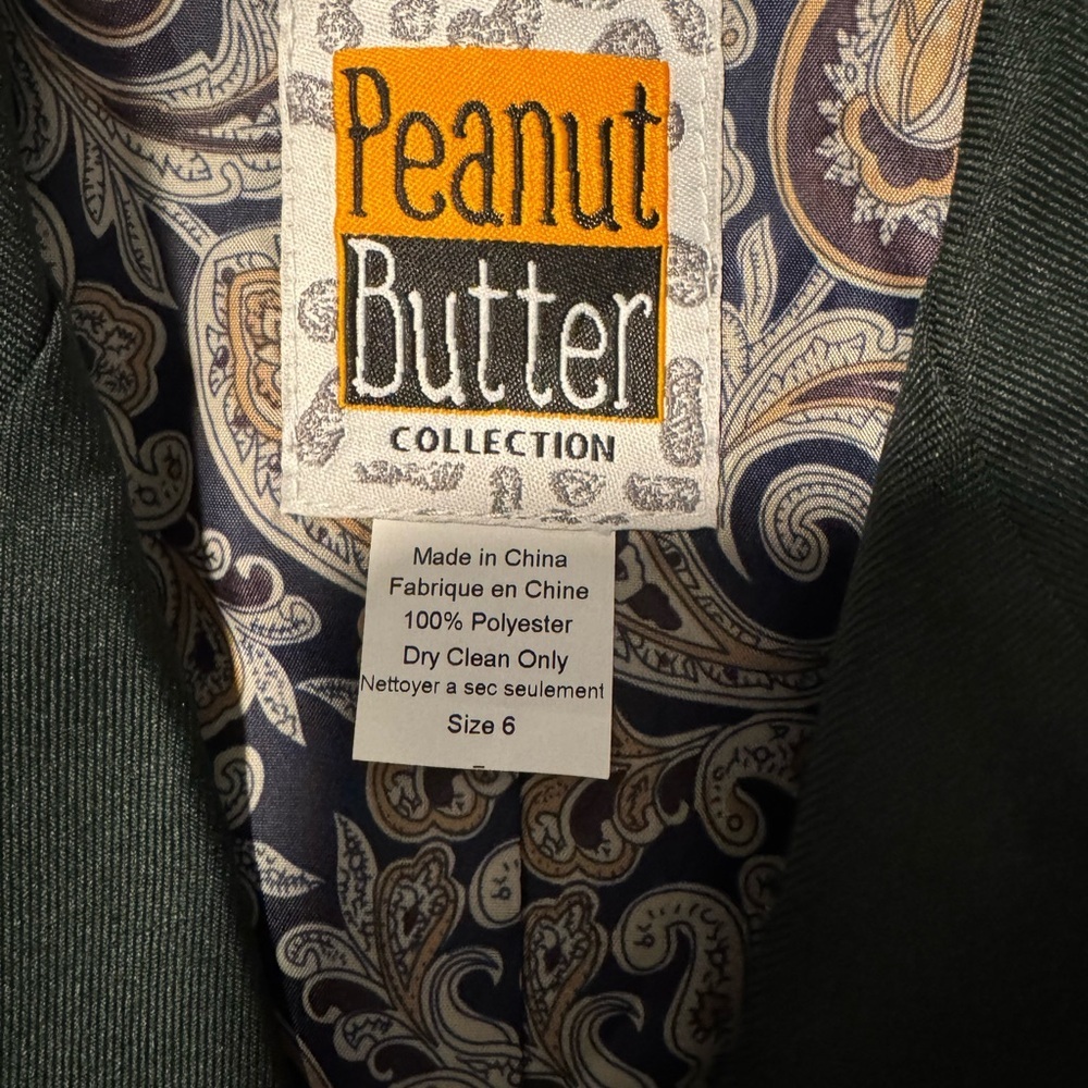 Peanut Butter Collection Boys Green Blazer Size 6 - Picture 4 of 7